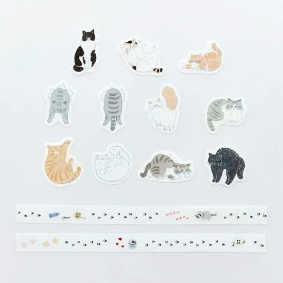 Roll sticker < Relaxed Cat Walk | ゆるねこさんぽ >