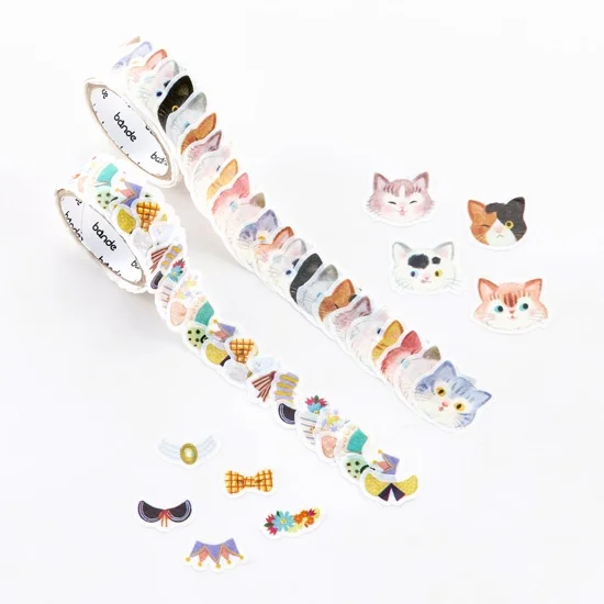 Roll sticker < Dressed cat | おきがえねこ >