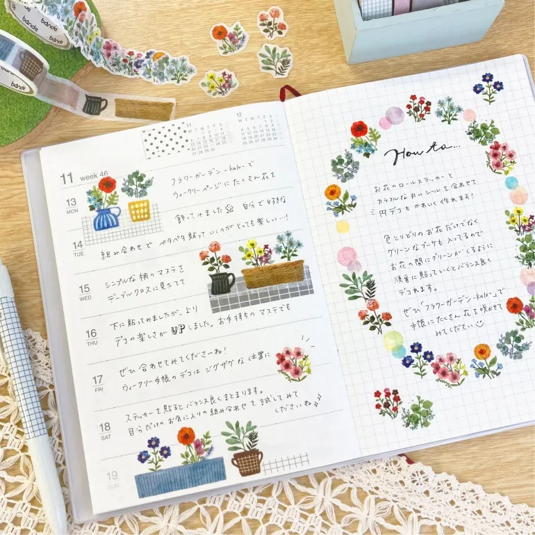 Roll sticker < Flower Garden Kalo >