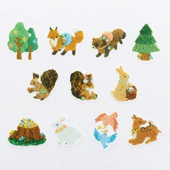Roll sticker < Blooming Embroidered Forest | 花咲く刺繍の森 >
