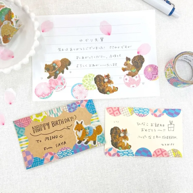 Roll sticker < Blooming Embroidered Forest | 花咲く刺繍の森 >