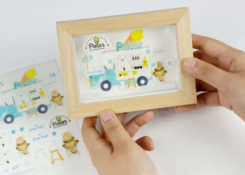 < Animal Block > Matching Sticker Sheet