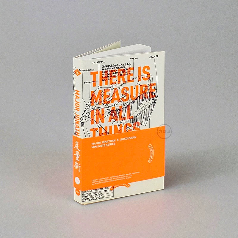 Mini notebook < There is measure in all things > Major Jonathan