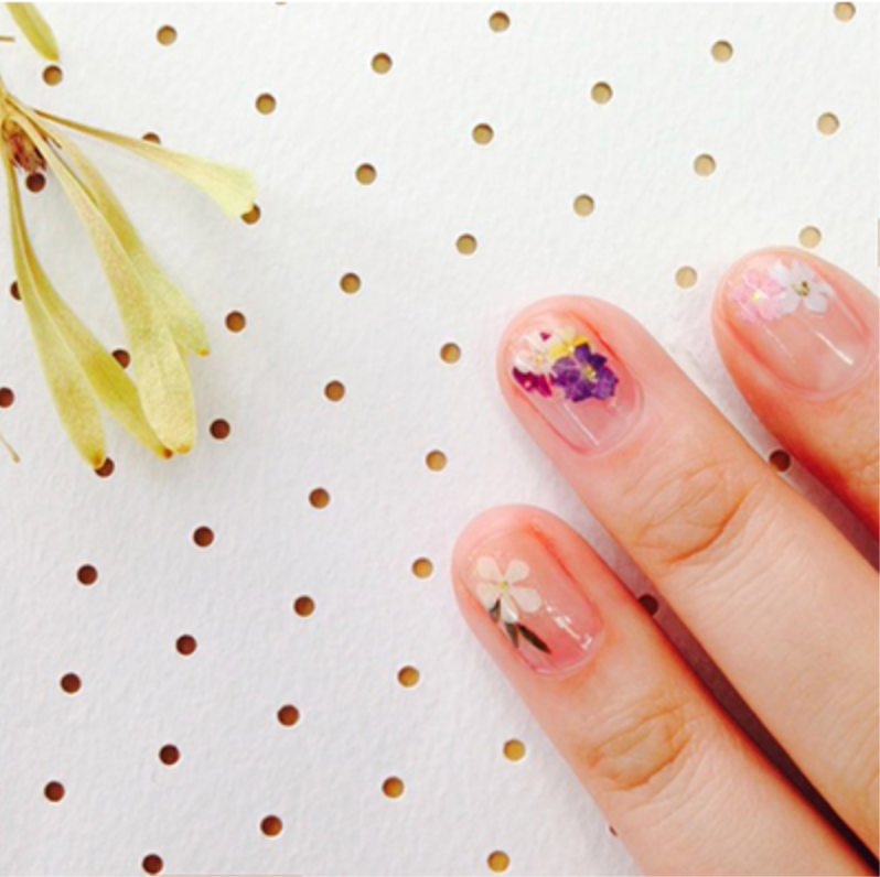Deco flower nail sticker