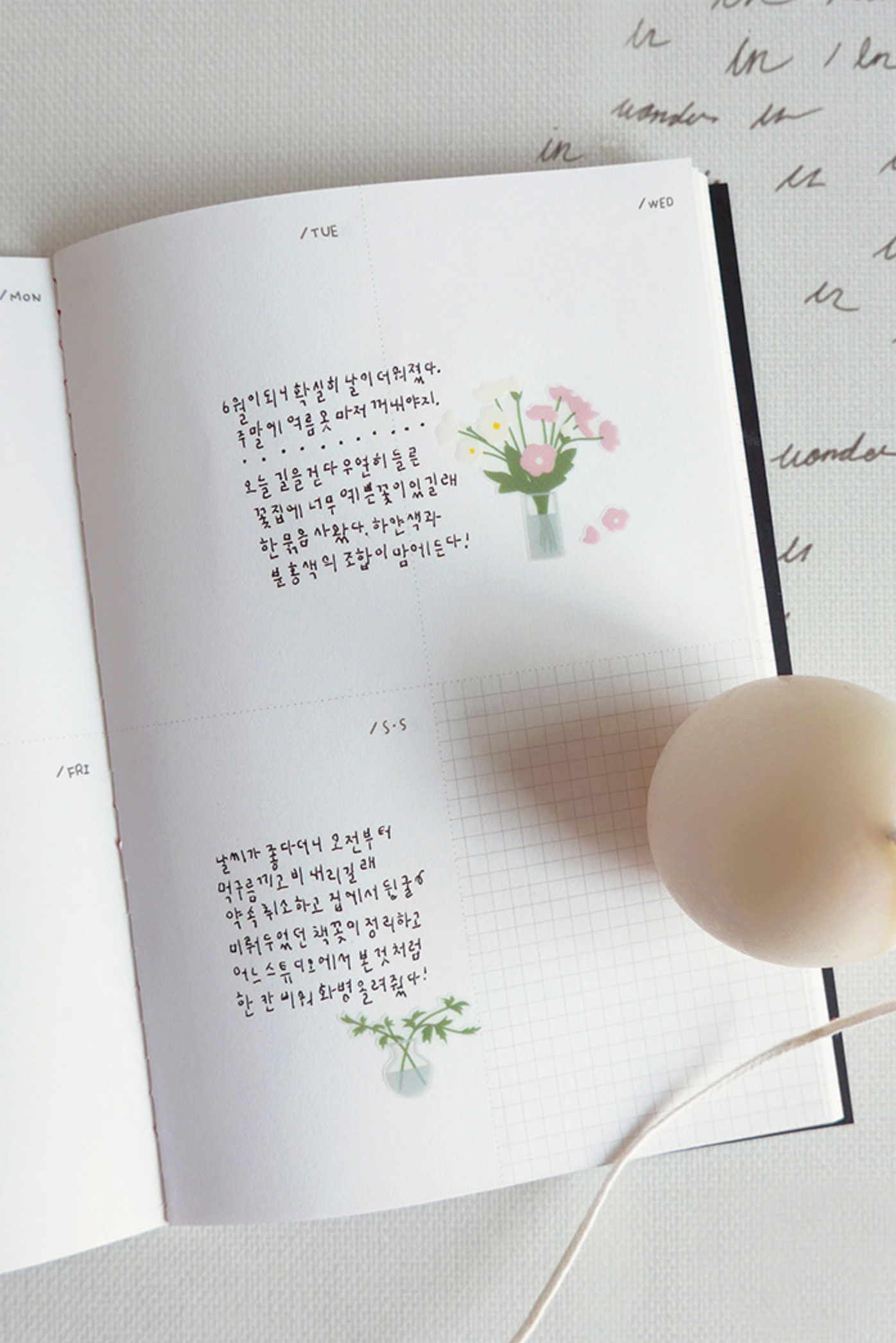 Daily Deco Stickers < Flower >