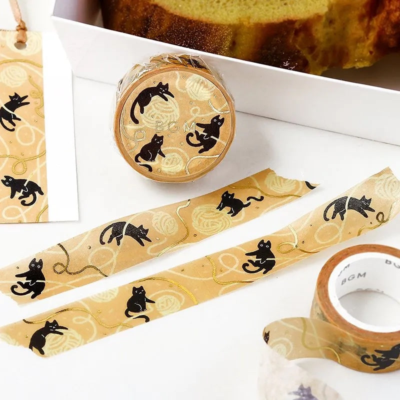 BGM Washi Tape < Cat and Thread >