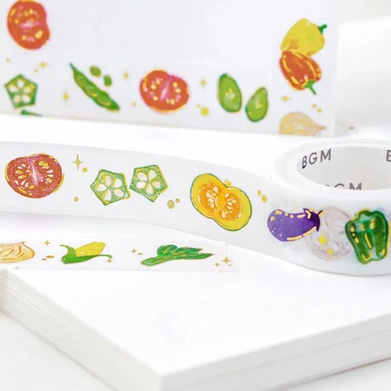 BGM Washi Tape < Vegetables >