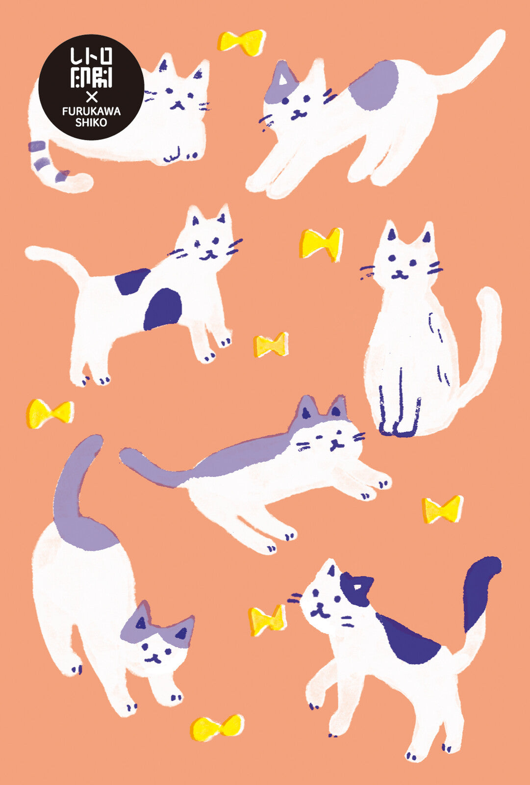 Retro printed postcard < Cat collection >