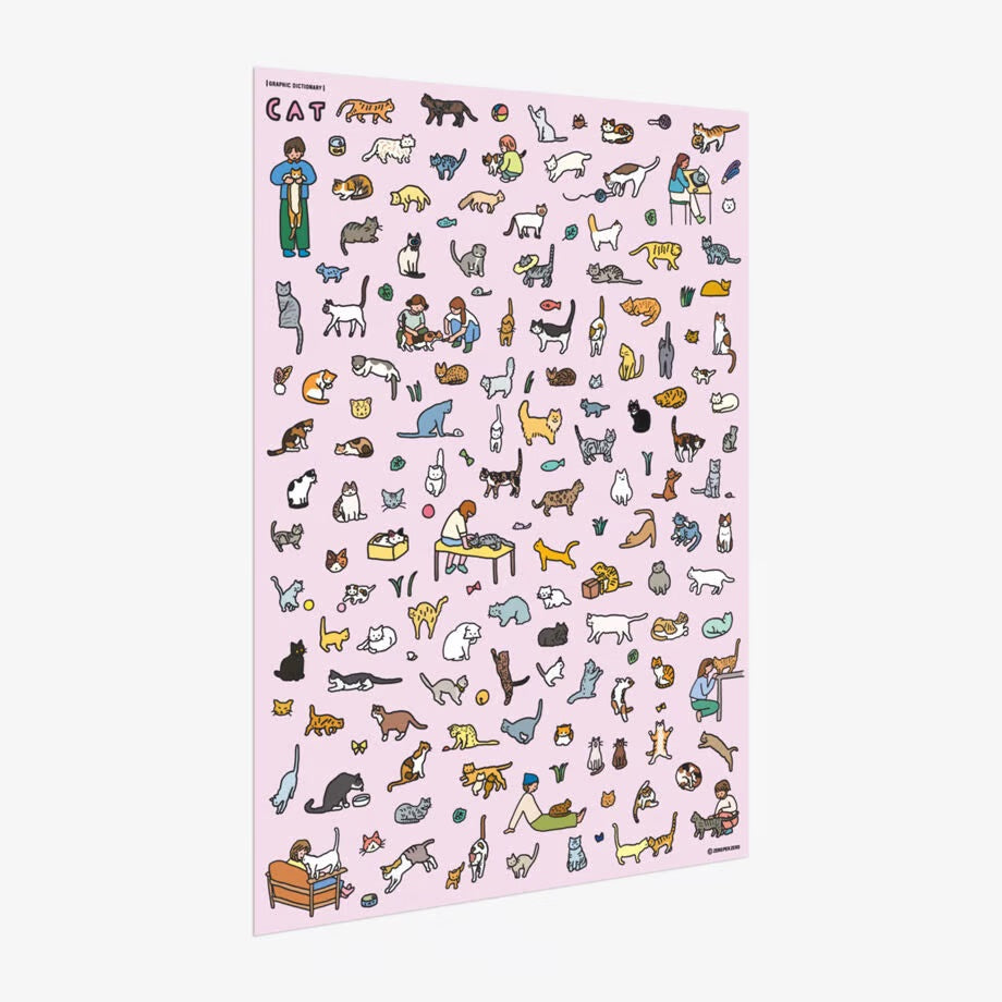 Graphic Dictionary Poster < Cat dictionary 1 >