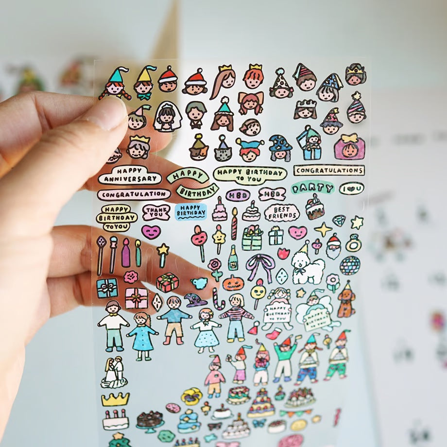 Journal sticker < Celebration >