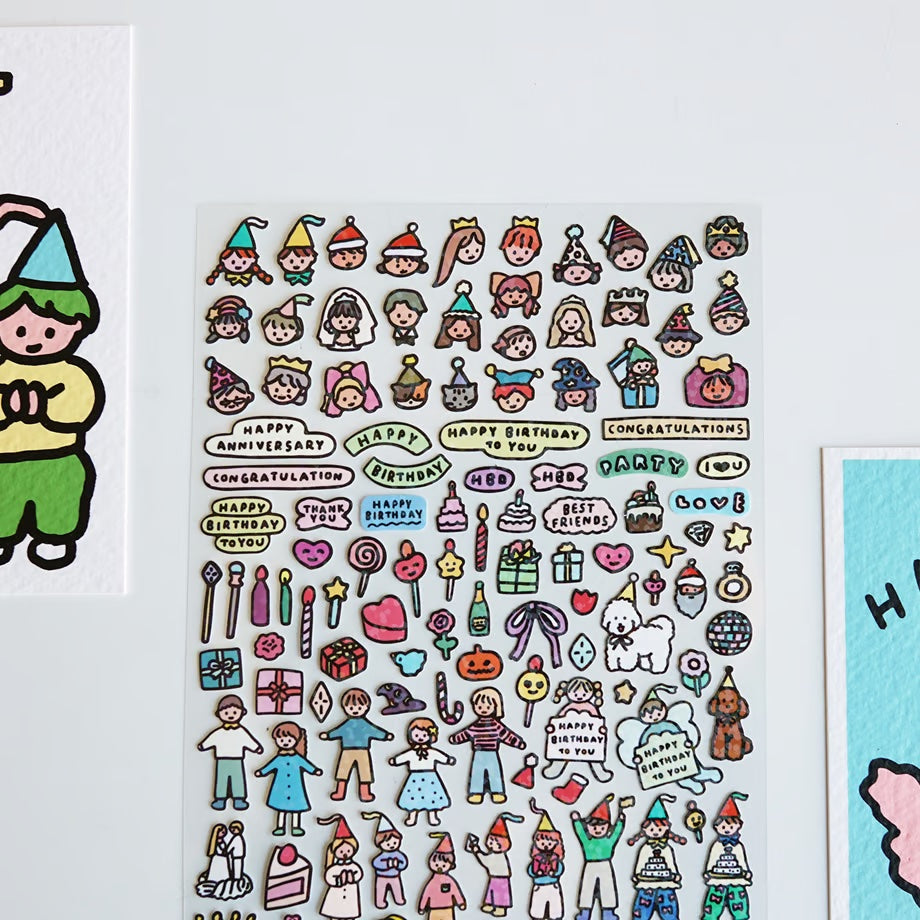 Journal sticker < Celebration >