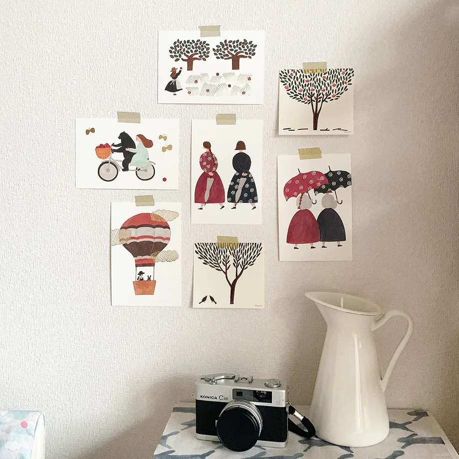 Cozyca Postcard < It is going to rain > by Necktie