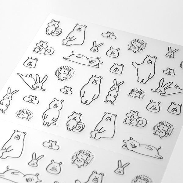 Journal sticker | Talking animal patterns