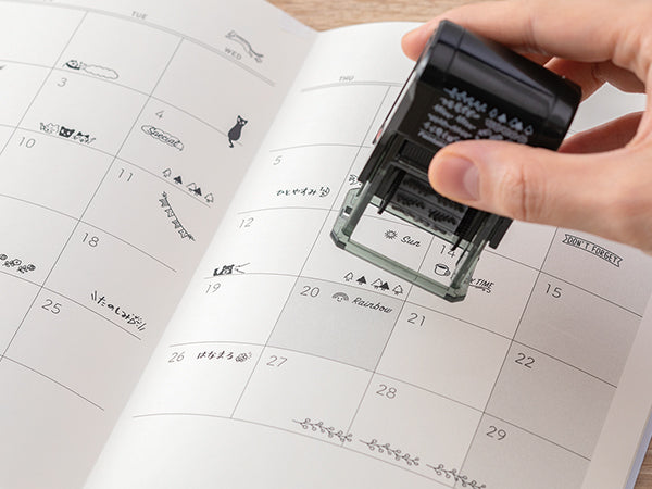 MIDORI Rotating stamp < Cat >