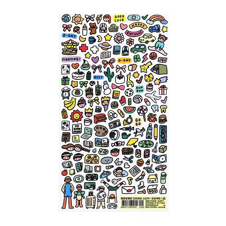 Journal sticker < Happy >