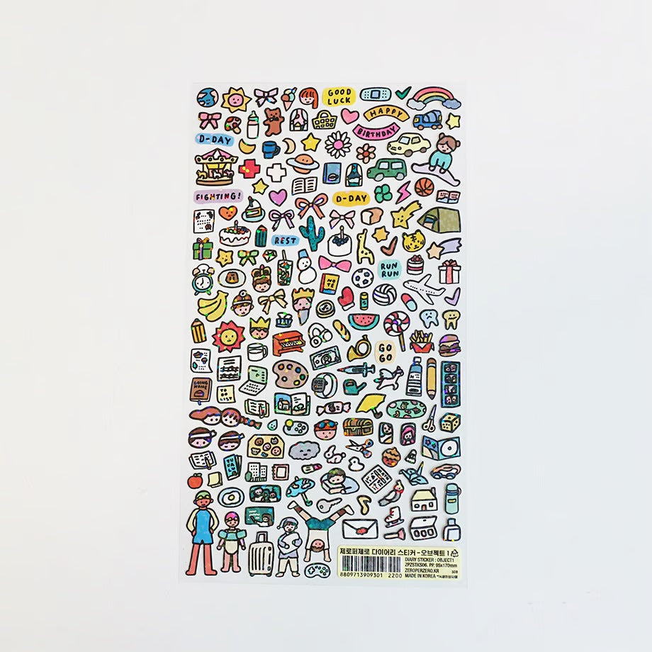 Journal sticker < Happy >