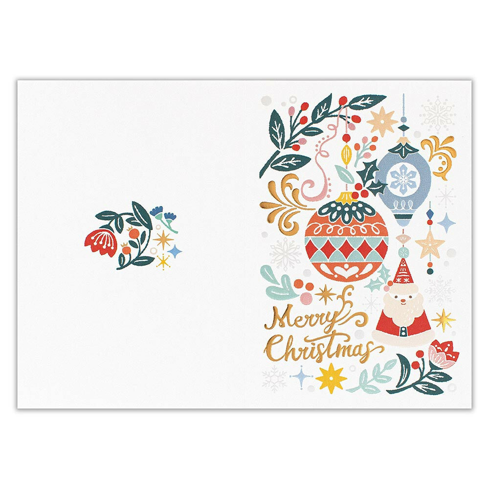 Greeting card < Christmas ornaments>