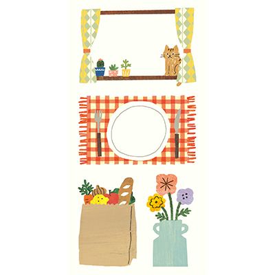 Patterned paper < Our life >