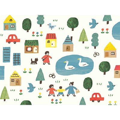 Patterned paper < Our life >