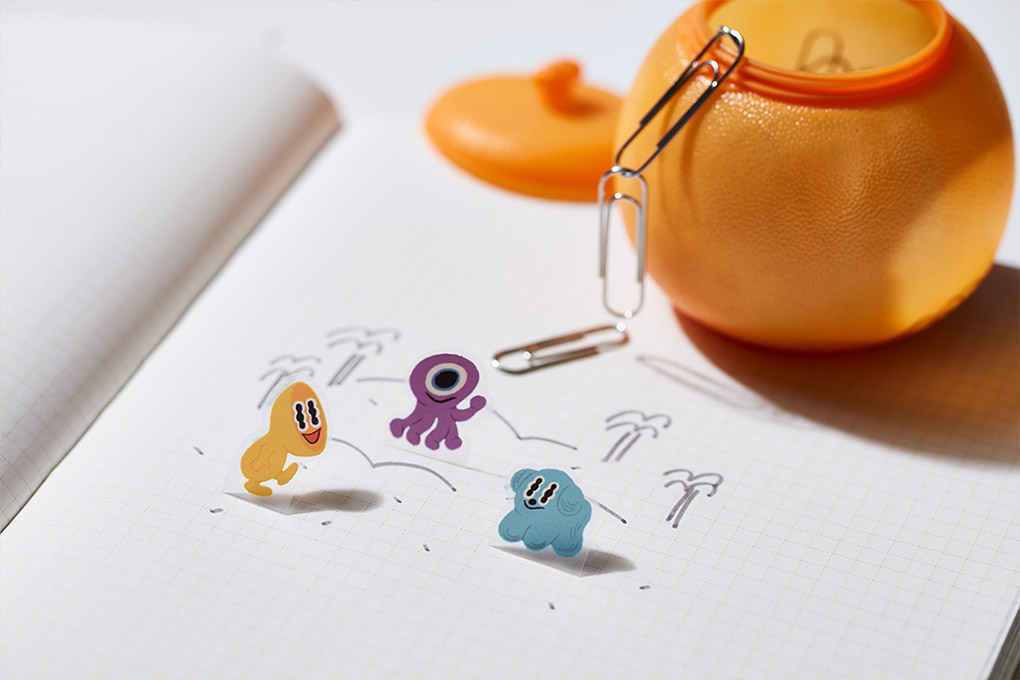 Pop-up sticker < Alien >