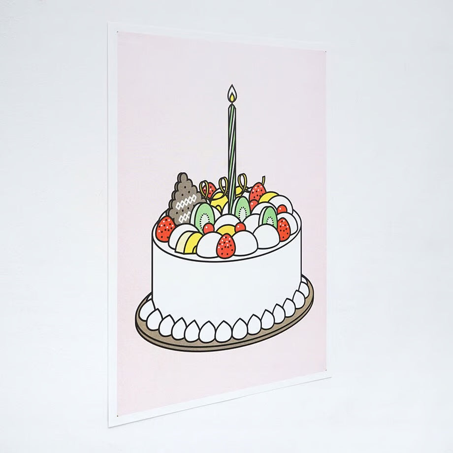 A3 RISO poster < Cream cake 2 >