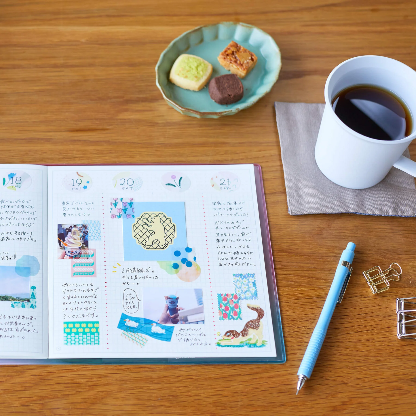 HITOTOKI NOTE Square size soft cover type