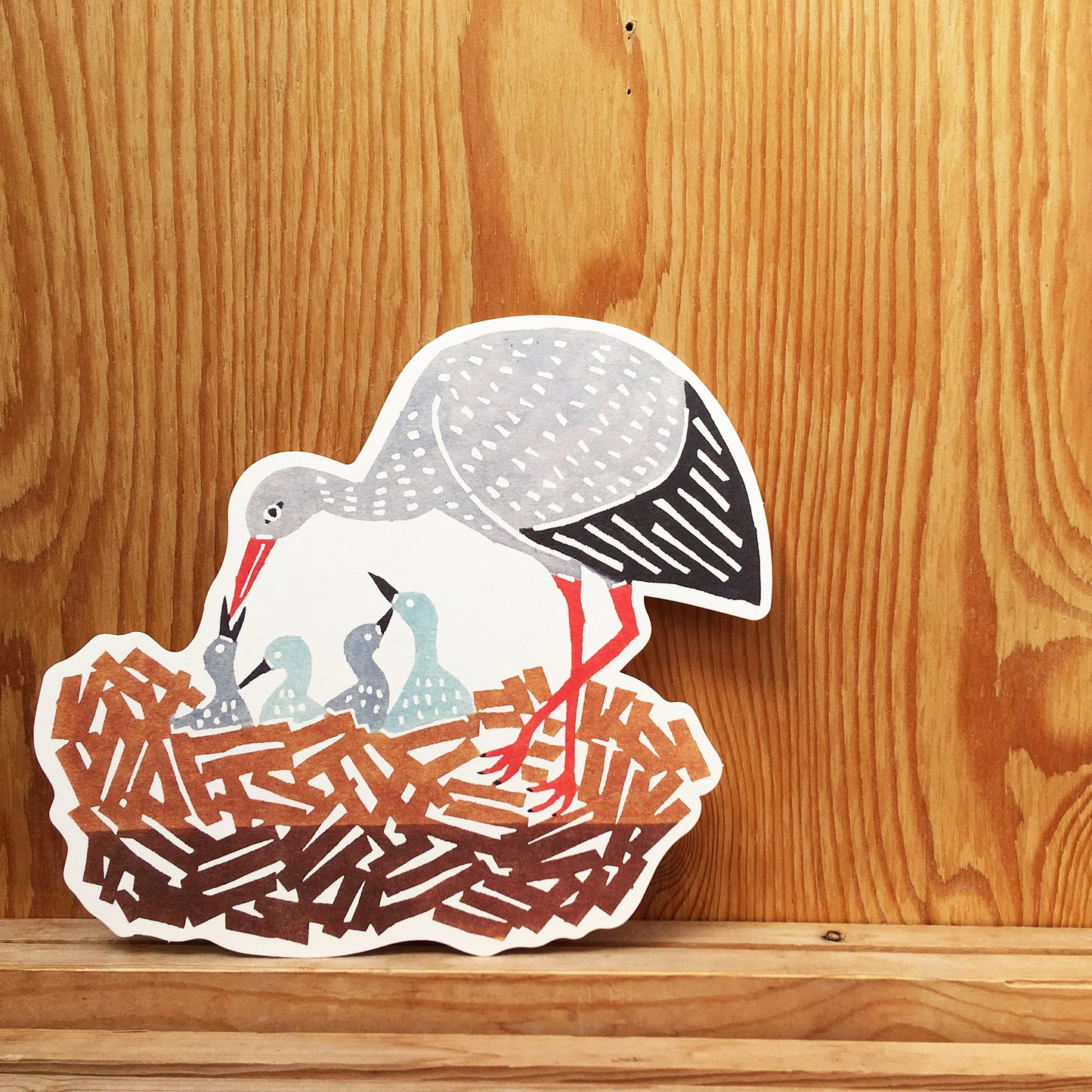 Greeting card < Stork >