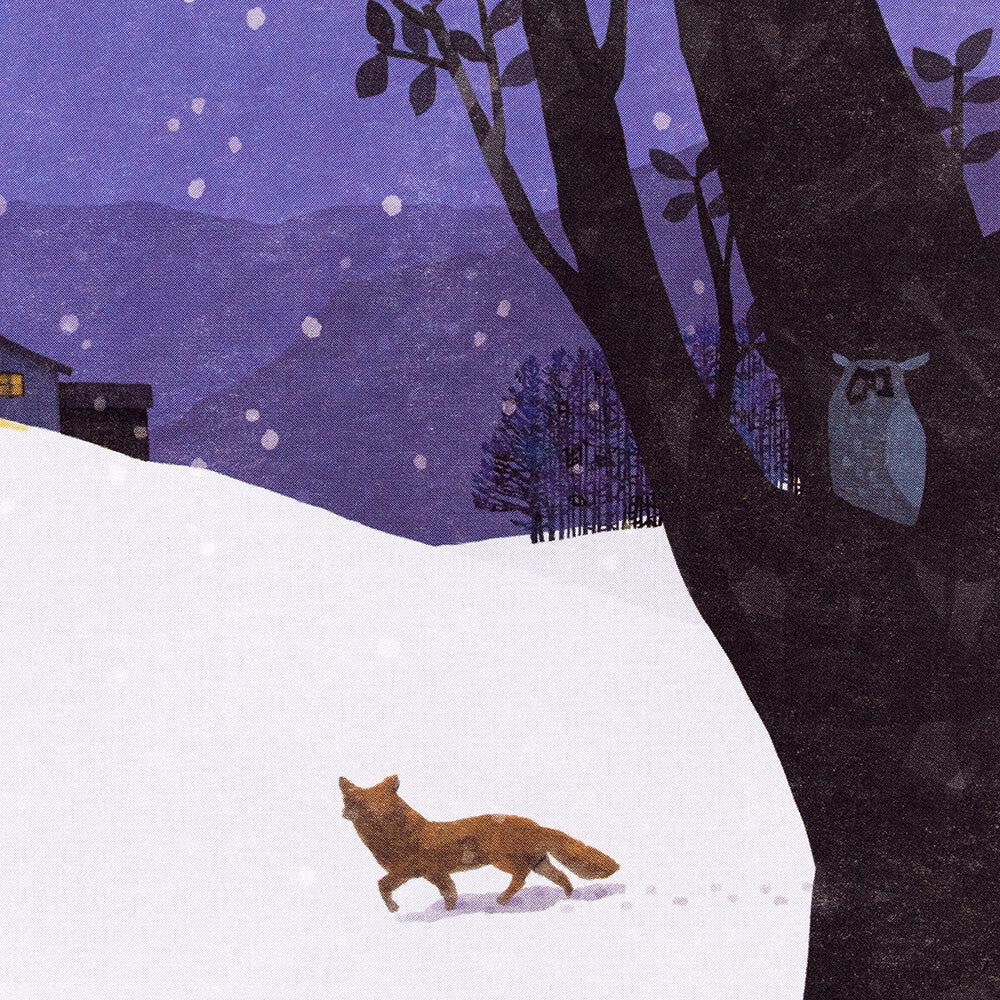 Postcard < Winter night >