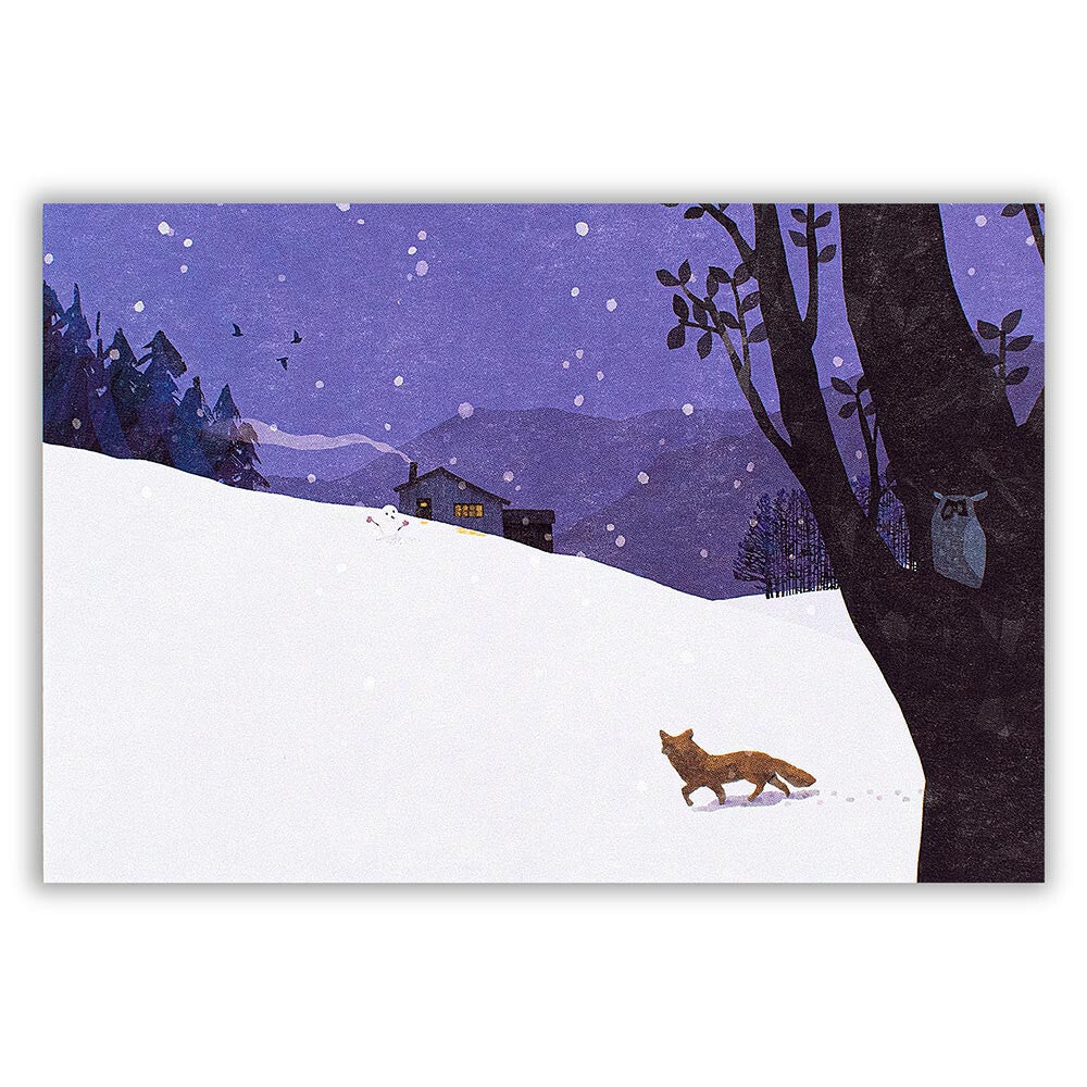 Postcard < Winter night >