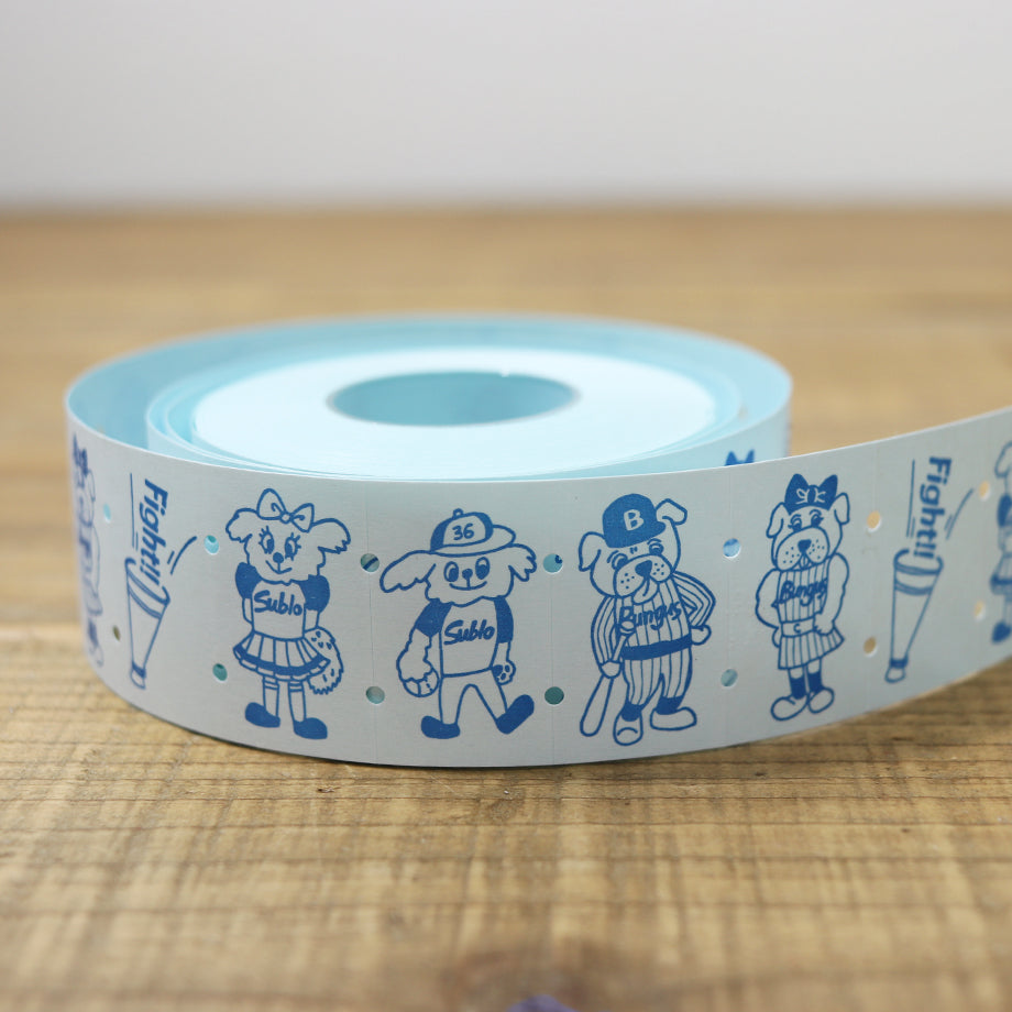 36 Sublo Label Sticker - Dog Baseball Team