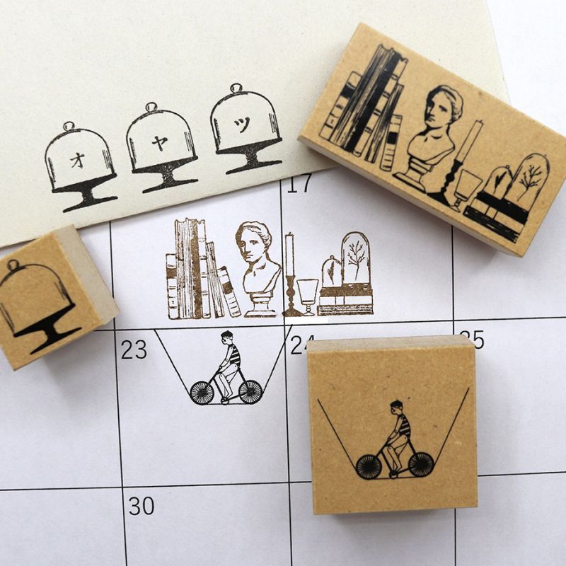 Momoko Chida Antique Collection Wooden Stamp - L