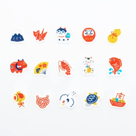 Roll sticker < Auspicious pattern | めでたい柄 >