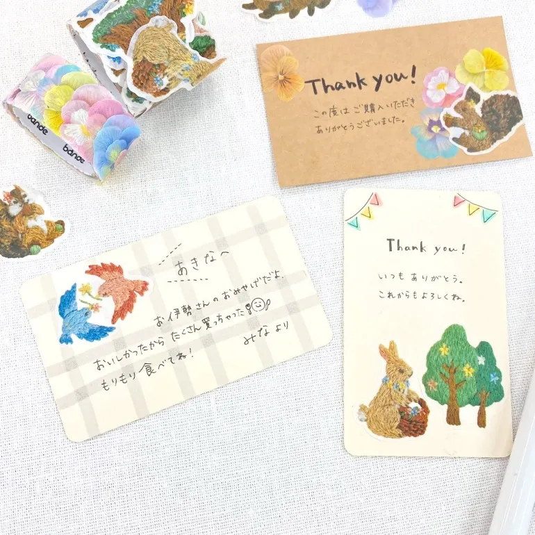 Roll sticker < Blooming Embroidered Forest | 花咲く刺繍の森 >