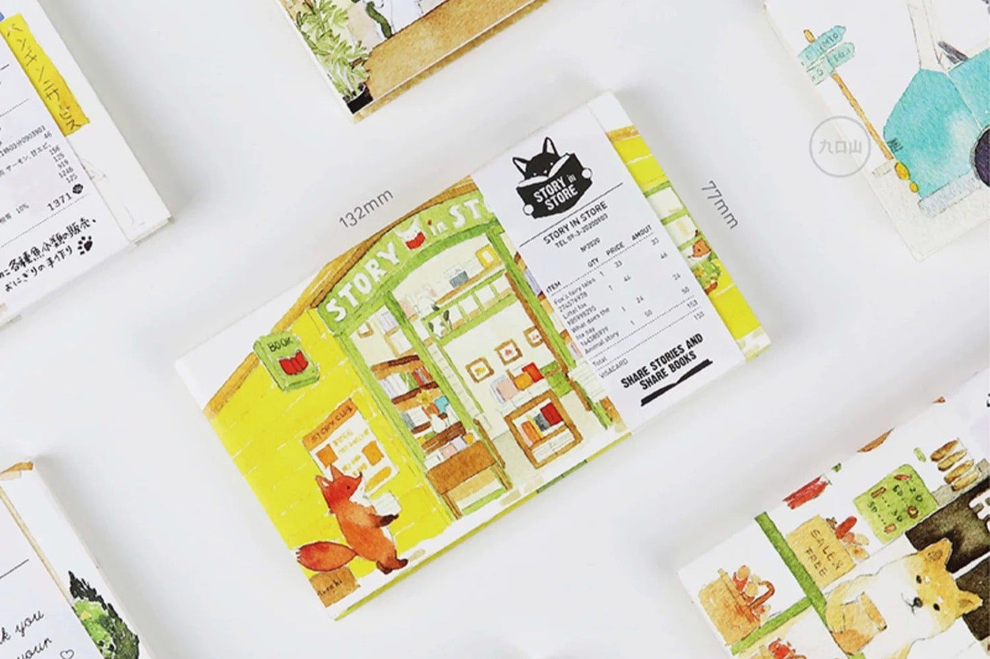 Mini notebook < Animal Block > Shine