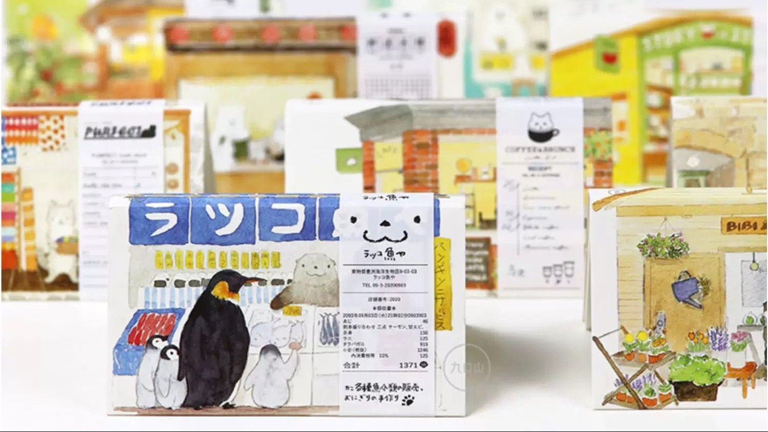 Mini notebook < Animal Block > Shine