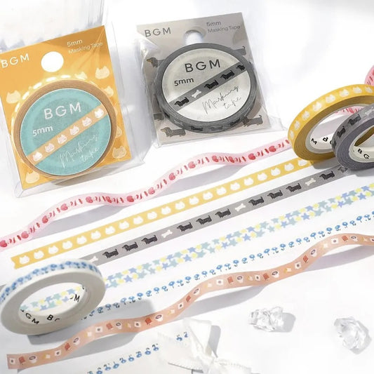 BGM 5mm washi tape