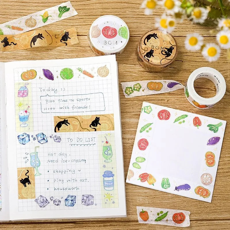 BGM Washi Tape < Vegetables >