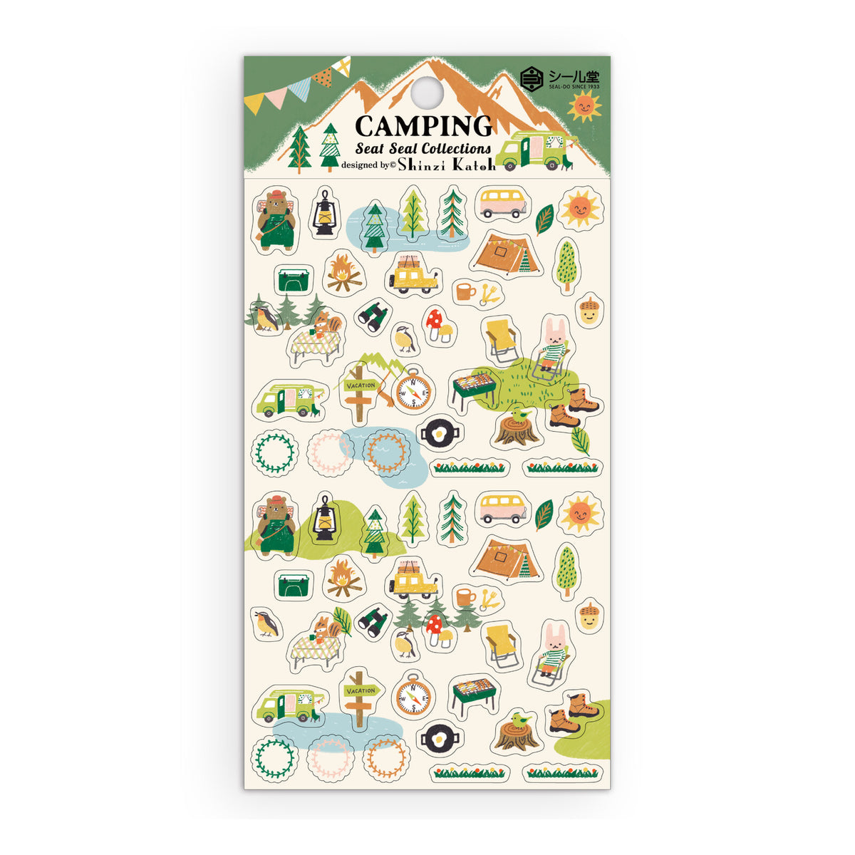 Shinzi Katoh Transparent Sheet Stickers - Various Designs