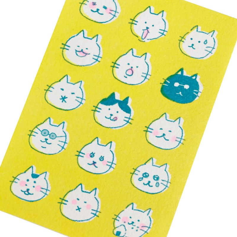 Retro printed postcard < Reaction cat >