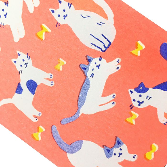 Retro printed postcard < Cat collection >