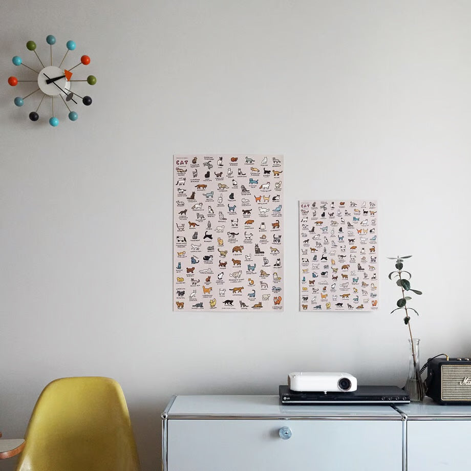 Graphic Dictionary Poster < Cat dictionary 2 >