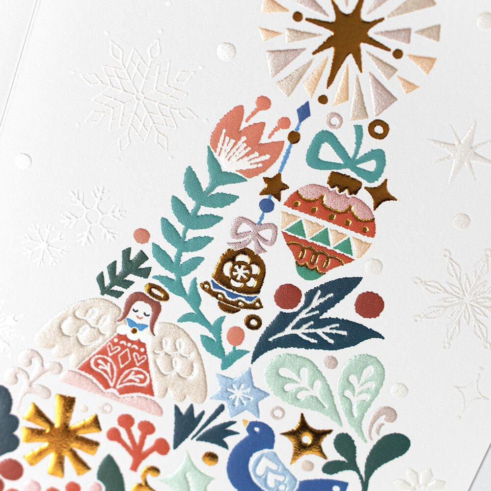 Greeting card < Christmas tree >