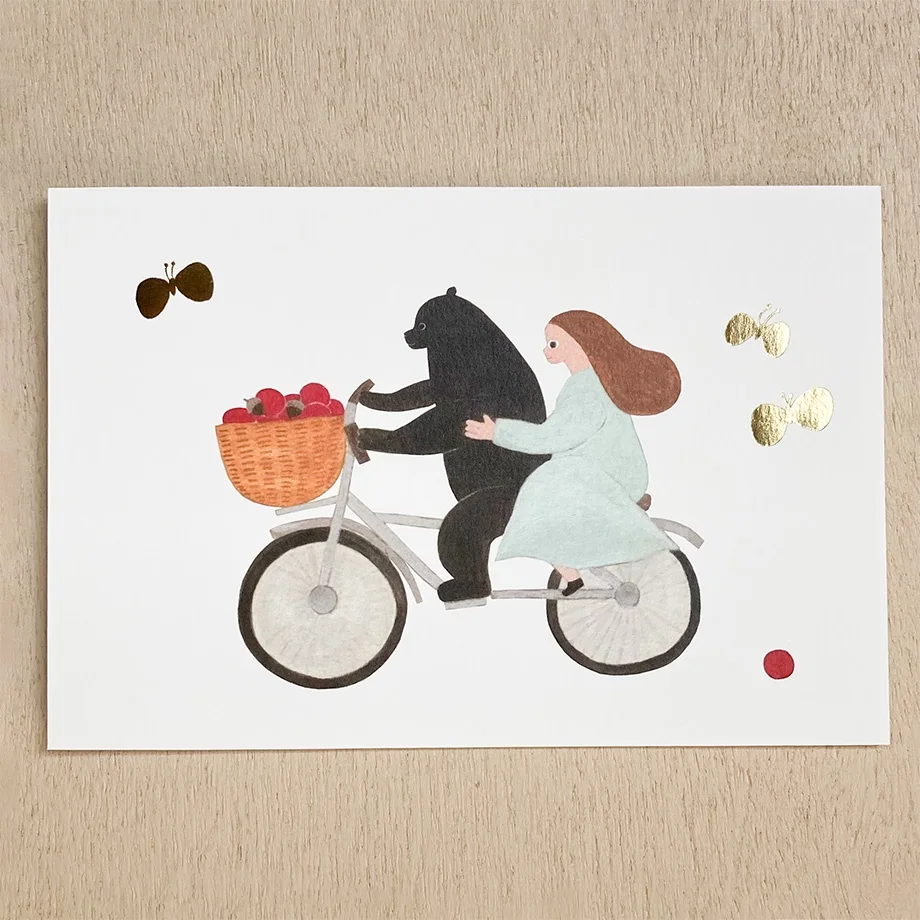 Cozyca Postcard < Bicycle > by Necktie