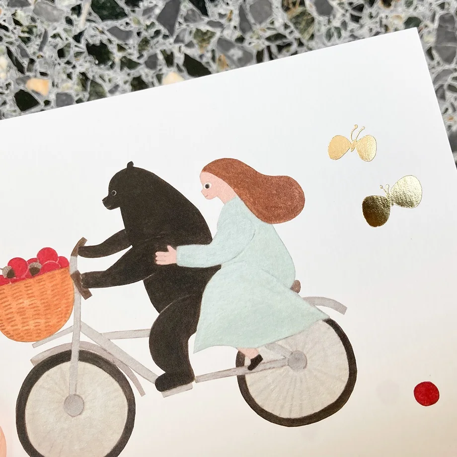 Cozyca Postcard < Bicycle > by Necktie