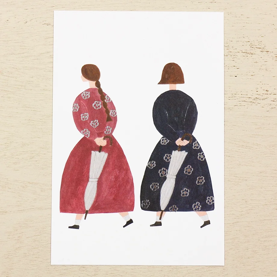 Cozyca Postcard < It is going to rain > by Necktie