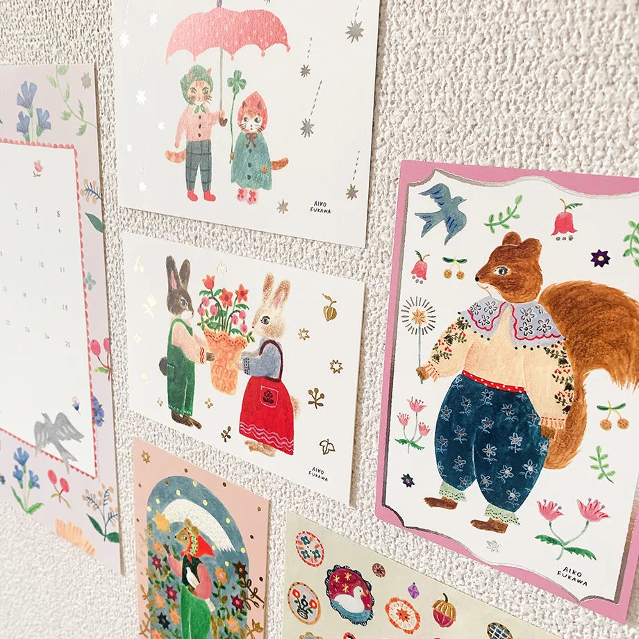 Foil-stamped Postcards