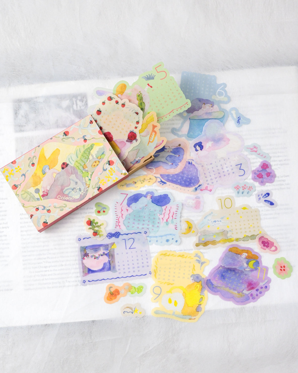 2027 Monthly Calendar Stickers