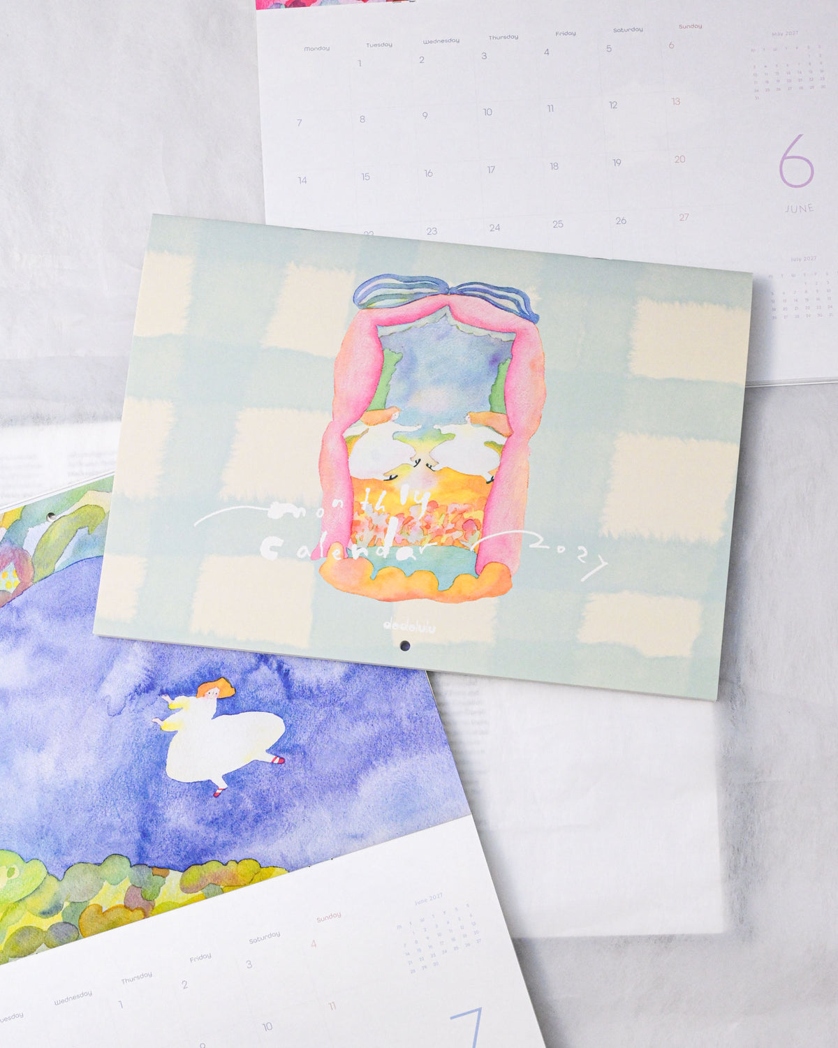 2027 A4 Illustrated Wall Calendar
