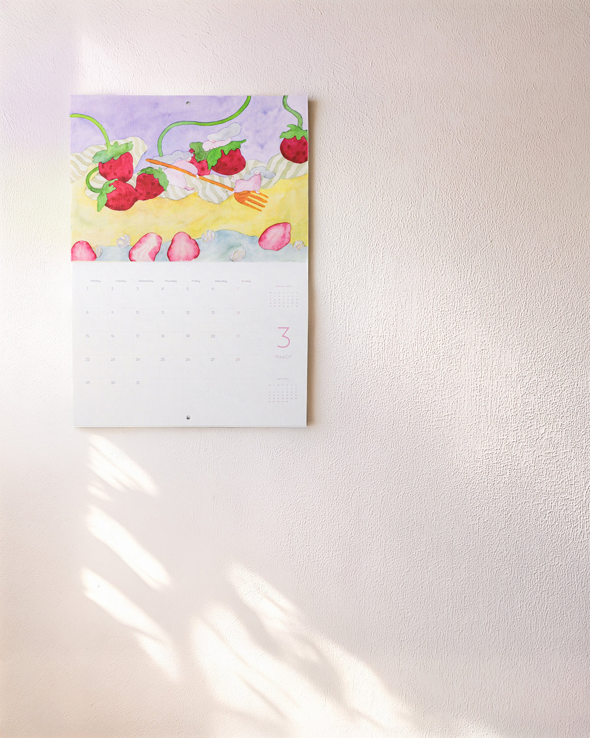 2027 A4 Illustrated Wall Calendar