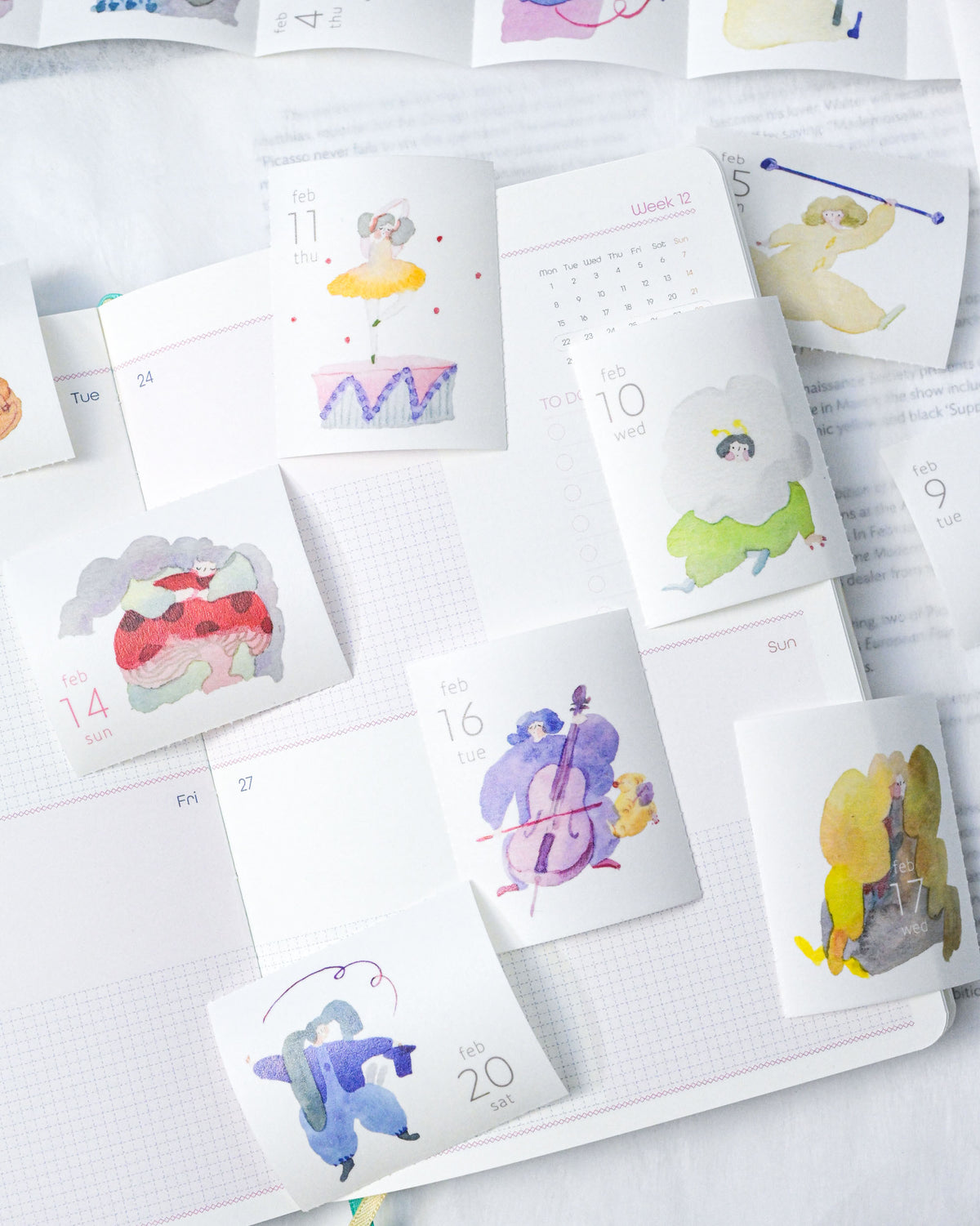 2027 Washi Tape Calendar